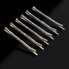 Amariver 24 Pcs Silver and Gold Rhinestone Bobby Pins Small Crystal Bobby Pins Bulk for Lady Women Sparkly Hair Clips Shiny Glitter Hairpins Styling Hair Accessories for Women Girls 12Pcs Per color