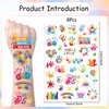 Yoyuspy Hi High Five Tattoos - 200+ High Five Tattoos 5th Birthday Party Decorations for Boys High Five Tattoo Stickers Birthday Party Favors for Kids Temporary Tattoos Theme Birthday Party Supplies