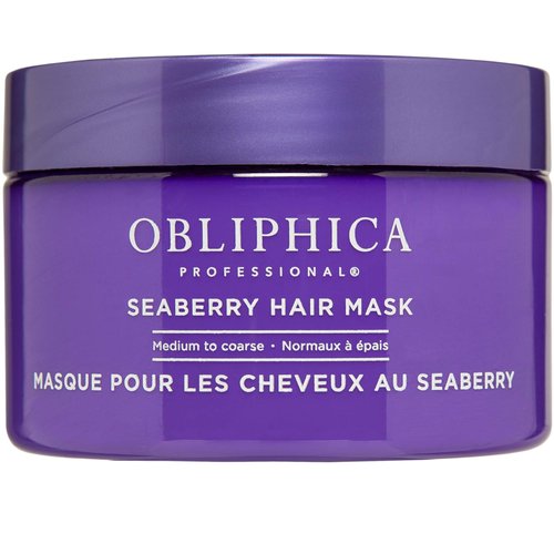Obliphica Seaberry Hair Mask - Deep Conditioning Hydrating Treatment for Dry and Damaged Hair - Moisturizing Hair Repair and Growth Mask for Medium, Coarse, and Color-Treated Hair - 8.5 Ounces
