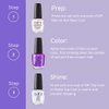 OPI Nail Lacquer, Sheer & Bright Shimmer Finish Purple Nail Polish, Up to 7 Days of Wear, Chip Resistant & Fast Drying, Fall 2023 Collection, Big Zodiac Energy, Feelin' Libra-ted, 0.5 fl oz