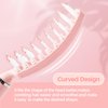RHOS Curved Vented Hair Brush for Faster Blow Drying/Styling,Paddle Vented Hair Brush for Women&Men-Styling Hair Brush for Curly,Thick,Bangs,Wet and Dry Hair (1 Pack-Pink)