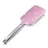Fashion Pink Crystal Paddle Brush,Exclusive Blingbling Hair Brush,Massage Air Cushion Rhinestone Hair Comb For Women