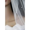 Bridal Veil Ivory 2 Tiers Elbow Length Pencil Edge With Scattered Rhinestones