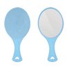 Export Quality Mini Hair Comb with Makeup Mirror for Travel Use/Comb With Portable Mirror Pack Of 2 (Blue)