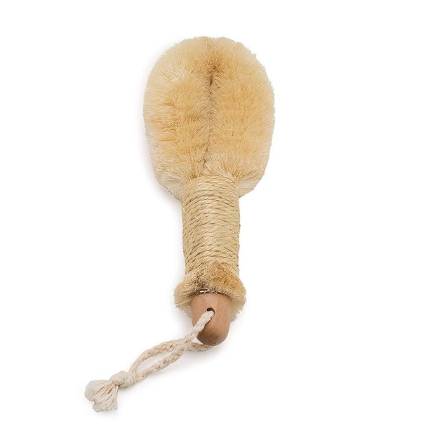 Dry Skin Bath Body Brush-100% Pure Natural Sisal Bristle. 9" Length
