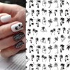 2pcs Nail Tropical Style Palm Summer Tree 3D Nail Stickers self-Adhesive Coconut Tree Manicure DIY Beauty Black Palm Tree Nail Stickers 3D Nail Decor Decal 2024 Beach Nail Decals