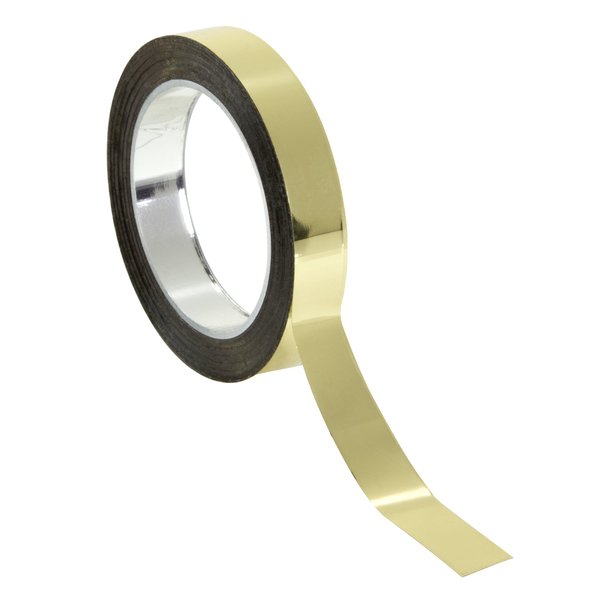 Chartpak Graphic Art Tape, 1/4 Inch W x 324 Inch L, Gold Mylar Metallic, 1 Roll (BG2509)