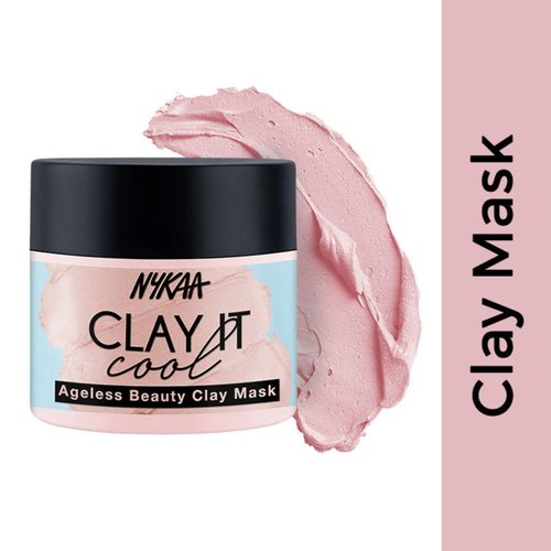 Nykaa Naturals Clay It Cool Clay Mask - Face Mask Improves Blood Circulation, Provides Youthful Glow - Rich in Antioxidants - Ageless Beauty - 3.5 oz