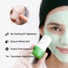 WONDER FAMILY Green Tea Mask Stick - Pore Cleaner Green Stick - Prevents Blackheads - Moisturizing Clay Deep Cleanse - Facial Masks Women Skin Care - 2 Pack