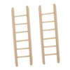 Toyvian 2pcs Mini Ladder Pet Toy Mini Doll House Miniature Dollhouse Furniture Wood Ladder Tiny Ladder Figurine Miniature Ladder Decor Mini Wood Ladder Mini Wood Ladders Pocket Model Moss