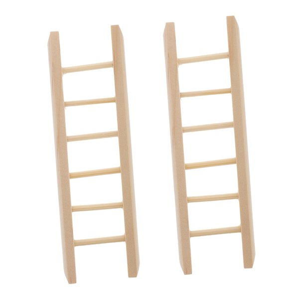 Toyvian 2pcs Mini Ladder Pet Toy Mini Doll House Miniature Dollhouse Furniture Wood Ladder Tiny Ladder Figurine Miniature Ladder Decor Mini Wood Ladder Mini Wood Ladders Pocket Model Moss