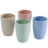 4Pcs Unbreakable Reusable Drinking Cup, Multicolor Wheat Straw Water Glasses, Tumbler Set Cup for Bathroom Drinking Adult Kids Cups Dishwasher Safe