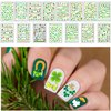 Partywind 966 Styles St Patrick's Day Nail Stickers, Self-Adhesive Saint Patrick's Day Nail Art Stickers Decals Wraps for Kids Women Girls, Irish Shamrock Accessories Decorations (15 Sheets)