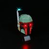 JANWAALY LED Lighting Kit for Lego Boba Fett Helmet 75277 Building Kit - Lights Only - Decoration LED Light Kit Compatible with Lego Without Building Block Model