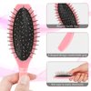 3 Pcs Wig Brush for Synthetic Wigs and Human Hair Stainless Steel Wig Wire Detangling Brushes Portable Wet Comb Professional Synthetic Hair Brush Hair Extension Brushes for Women