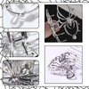 Vsdski Halloween Hair Claw Clips Metal Silver Spider Hair Clips Halloween Hair Accessories for Women Girl Pearl Charm Spider Claw Clips for Thick/Thin Hair Hair Jaw Clips Strong Hold Hair Barrettes