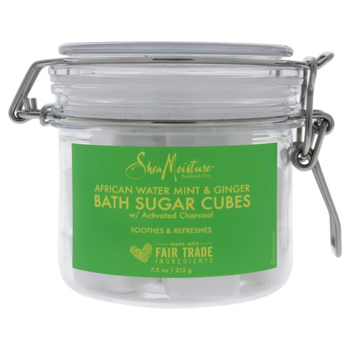 Shea Moisture African Water Mint and Ginger Bath Sugar Cubes By Shea Moisture for Unisex - 7.5 Oz Bath Soak, 7.5 Ounce