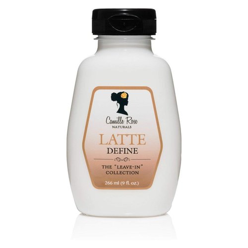 Camille Rose Latte Define Leave in Styling Cream, with Black Cumin and Sunflower Seed Oils to Hold and Define Styles and Textures, for all Hair Types, 9 fl oz