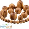 Holy Land Market Olive Wood Rosary Beads 8mm - 500 Beads, Handcrafted in Bethlehem, Prayer & Meditation, Olive Beads from Holy Land