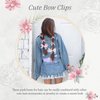 YAEISM Pink Bow Clips 12PCS Coquette Bows Hair Ribbon Floral Bow Hair Clips Lace Hair Bows Plaid Mini Bow for Hair Girls Cute Y2k Hair Barrettes