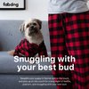 Fab Dog Flannel Dog Pajamas, 14" Length, Buffalo Check