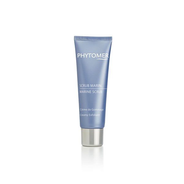 PHYTOMER Marine Scrub Creamy Exfoliant Face Wash | Hydrating Facial Scrub to Refine Skin Texture | Gentle Exfoliator & Cleanser for Face & Neck | Reveal Clearer, Softer Skin | 50ml