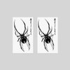 Oottati 2 Sheets Small Tiny Temporary Tattoo Stickers Black Spider Halloween