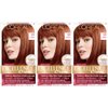 L'Oreal Paris Excellence Creme Permanent Hair Color, 6R light Auburn, 100 percent Gray Coverage Hair Dye, Pack of 3