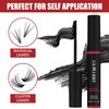 GEMERRY Lash Bond Long Retention Cluster Lash Glue Super Strong Hold Black Lash Glue for Sensitive Eyes Waterproof Individual Lash Glue for Lash Clusters