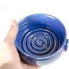 Grandslam Shaving Soap Bowl for Men, Wide Mouth, Ceramic, Easier to Lather and Clean, Non-slip Handle, Handmade Pottery Cup for Soap and Cream