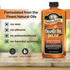PARKER & BAILEY ORANGE OIL POLISH - Natural Orange Scented Wood Cleaner & Furniture Polish, Cleans, Renews, Restores & Rejuvenates Wood Surfaces, Protects from Drying or Cracking, Shiny Finish, 16oz