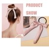 Hair Ribbon Ties Silk Bow Scrunchies Satin Cute Knotted Bowknot Hair Scrunchie Ribbons Tails Scarf Scrunchy Ponytail Holder Hair Bands Hair Elastic for Women Girls (10pcs)