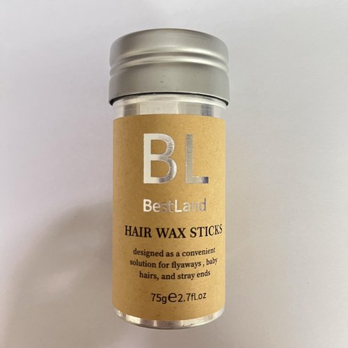 BestLand Hair Wax Stick Long-Lasting Hold and Natural Shine, with 2 Pcs Wig Melting Band for Front Lace Wig, Edge Control Hair Finishing Flyaways Slick Wax Stick for Women