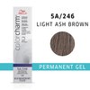 WELLA colorcharm Permanent Gel, Hair Color for Gray Coverage, 5A Light Ash Brown