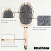 Roucerlin Rabbit Shape Hair Brush with Comb Cleaner for Fine Thick Curly Hair, Air Cushion Hair Comb, Hairbrush for Women Men, Hair Detangler Brush for Detangling Smoothing Massage