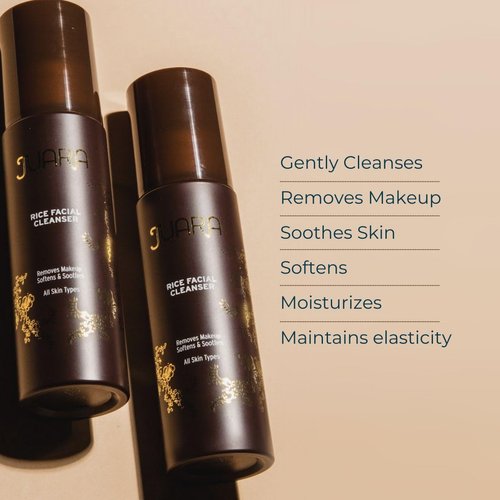 Juara - Rice Facial Cleanser | For All Skin Types | Foaming Face Wash | Gently Cleans | Deeply Softens | Cruelty Free, Paraben, Sulfate Free, Vegetarian | 3.3 oz
