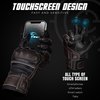 J.A.G. JAG Motorcycle Gloves, Brown Leather Perforated Motorcycle Gloves for Men with Knuckle Protection, Touchscreen Motorbike Gloves (Brown, X-Small)