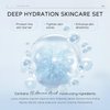 Hyaluronic Acid Skin Care Set, Multi-Effect Moisturizing Skincare Set, Skin Care Routine Kit For Women With Serum, Cleanser, Toner, Eye Cream, Face Cream,Face Moisturizer Facial Kit