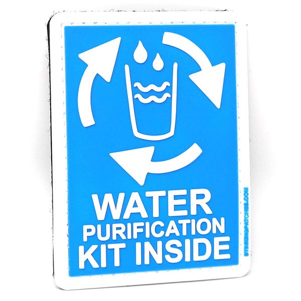 Water Purification Kit Inside PVC Tactical Patch | Perfect for Your Survival Kit!