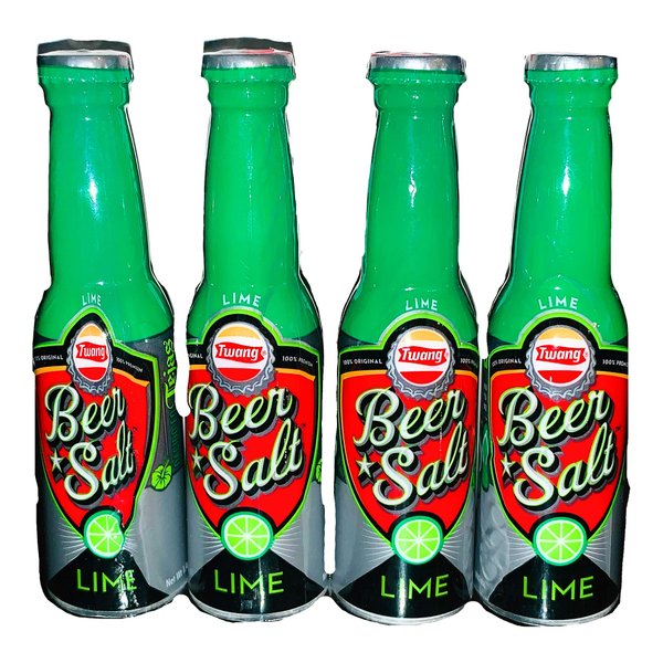 Twang Beer Salt Lime Flavor | 4 Pack of 1.4 oz Bottles