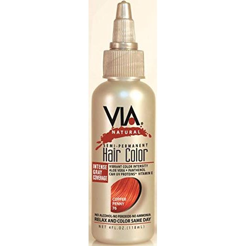 Via Natural Hair Color 076 [Copper Penny] (Pack of 6)