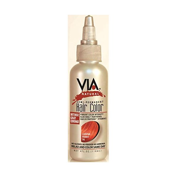 Via Natural Hair Color 076 [Copper Penny] (Pack of 6)