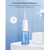 Water Dental Flosser Professional 320ML Tank Cordless Oral Irrigator - Portable and Rechargeable IPX7 Waterproof 4 Modes Water Flossing with Cleanable Water Tank for Home and Travel