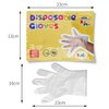 babyease Disposable Gloves for Kids - 100 Pack Multipurpose Gloves Powder Free, Latex Free for Food Prep, Crafting, Painting & Playing
