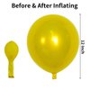 Chrome Yellow Balloons 12 Inch, Double-Layered Metallic Yellow Balloons, Shiny Thick Chrome Metallic Yellow Latex Helium Balloons for Birthday Wedding Graduation Party Decoration Supplies