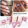 WOKOTO 16 Sheets Gradient Nail Polish Stickers for Women Nail art Gel Stickers Strips for Nails Colorful Nail Polish Strips Full Nail Wrap Gel Strips Nail Wraps Nail Art Stickers Decals for Gel Nails