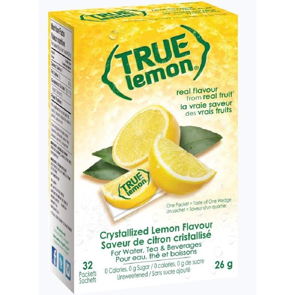 True Lemon Crystalized Lemon 32 Packet Box (3 Pack)= 96 Single Packets