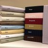 Royal Hotel Bedding Striped Tan 300-Thread-Count 2pc / Pair King Size 20" x 40" Pillowcases 100-Percent Cotton, Sateen, Pillow Cases