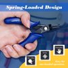 SPEEDWOX Mini Flat Nose Pliers 3 Inch Micro Needle Nose Pocket Plier Small Chain Nose Pliers Smooth Jaw Precision Miniature Fine Pliers Jewelry Making Tool with Spring Craft Beading Hobby