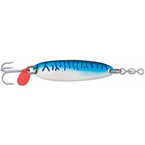 Luhr Jensen Luhr-Jensen 5/8 Krocodile (Treble Hook) Chrome/ Mackerel Luhr-Jensen 1003-058-0466: 5/8 Krocodile (Treble Hook) Chrome/ Mackerel, Blue